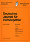 Deutsches Journal für Homöopathie Band 13 / Zeitschrift Deutsches Journal für Homöopathie Band 13 / Zeitschrift