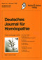 Deutsches Journal für Homöopathie Band 14 / Zeitschrift Deutsches Journal für Homöopathie Band 14 / Zeitschrift