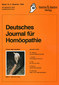 Deutsches Journal für Homöopathie Band 13 / Zeitschrift Deutsches Journal für Homöopathie Band 13 / Zeitschrift