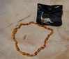 Naturbernstein Baby-Kinderkette - cognac Oliven