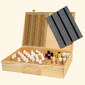 Holzkoffer mit Federschnappverschluss und flexiblen Holzgriff - Mängelexemplar / Apotheke Holzkoffer mit Federschnappverschluss und flexiblen Holzgriff - Mängelexemplar / Apotheke