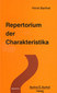 Repertorium der Charakteristika / Horst Barthel