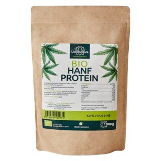 Bio Hanfprotein - 500 g - teilentölt - 50 % Proteine - Rohkostqualität - vegan - von Unimedica