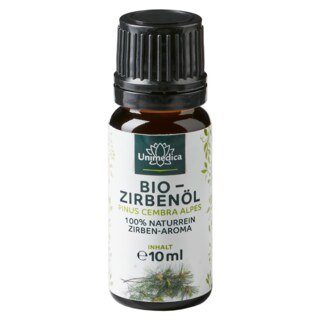 Bio Zirbenöl - 100% naturreines Arvenöl - Zirben-Aroma - ätherisches Öl - 10 ml - von Unimedica