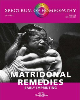 Spectrum of Homeopathy 2023-1 Matridonal Remedies - E-Book