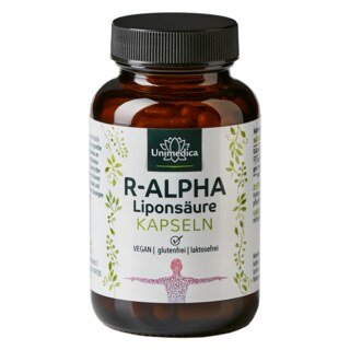 R-Alpha-Liponsäure - 150 mg pro Tagesdosis - 120 Kapseln - von Unimedica