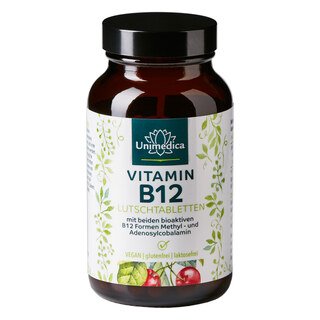 Pastilles de vitamine B12 - 100 comprimés à sucer - Unimedica
