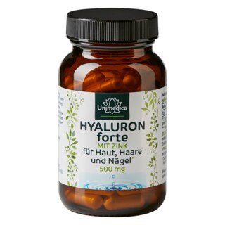 Hyaluron forte - 500 mg hochdosiert - 90 Kapseln - von Unimedica