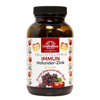 Immun Holunder Zink - Fruchtgummis - 40 Gummis - von Unimedica