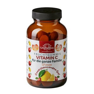 Vitamin C Fruchtgummis für die ganze Familie - 60 Gummis - von Unimedica