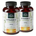 2er-Sparset: Vitamin C - 1000 mg pro Tagesdosis (1 Tablette) - 99 % Reinheit -  hochdosiert - 2 x 180 Tabletten - von Unimedica