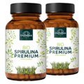 2er-Sparset: Bio Spirulina Premium - 6000 mg pro Tagesdosis (3 x 4 Tabletten) -  hochdosiert - 2 x 500 Tabletten - von Unimedica