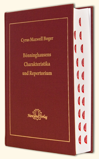 Bönninghausens Charakteristika und Repertorium/Cyrus Maxwell Boger