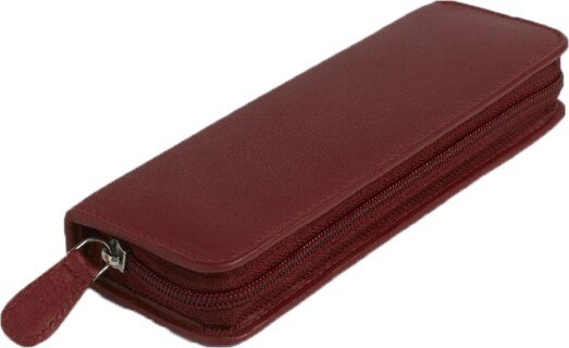 30 - Remedy case in high-quality cowhide - red/