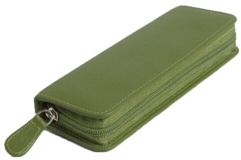 30 - Remedy case in high-quality cowhide - green/