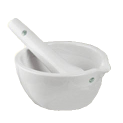 Mortar with pestle, small - 110 ml inhold/