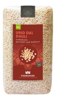 Urid Dal Dhuli - Urdbohnen geschält und halbiert Bio - 500 g/
