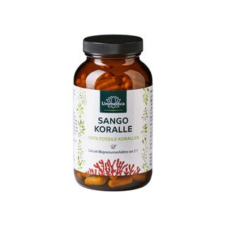 Sango Koralle - 100 % Fossile Korallen - 1100 mg - 180 Kapseln - von Unimedica/