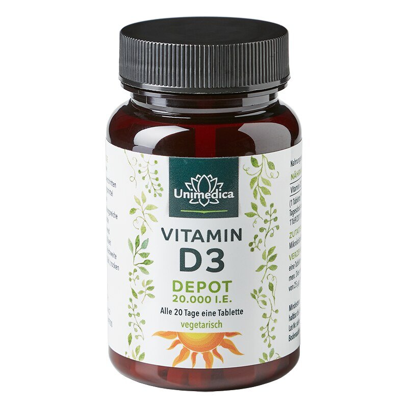 Vitamin D3 Depot 20000 Ie 120 Tabletten Von Unimedica