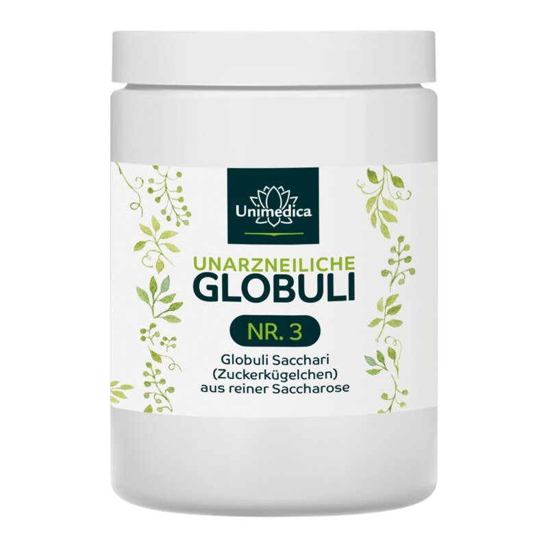 Unarzneiliche Globuli Nr.3 - Globuli Sacchari (Zuckerkügelchen) aus reiner Saccharose - 1000 g - von Unimedica