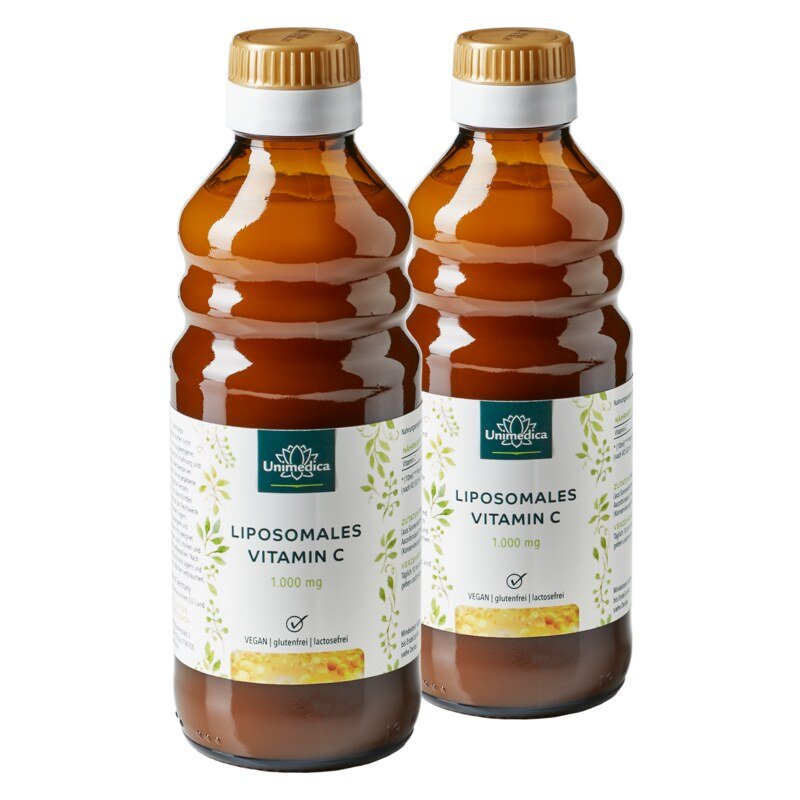 2er-Sparset: Liposomales Vitamin C - 1.000 mg pro Tagesdosis (10 ml) - 2 x 250 ml - von Unimedica
