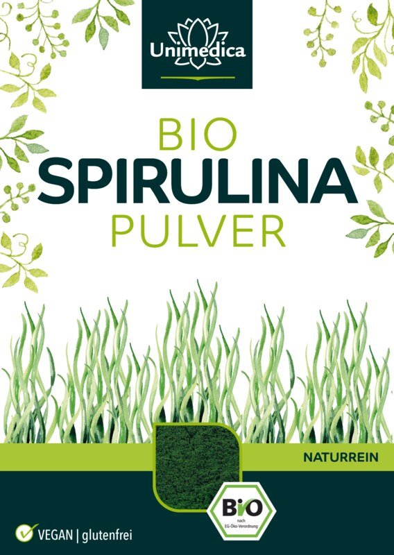 2er-Sparset: Bio Spirulina Pulver - 2 x 500g - von Unimedica