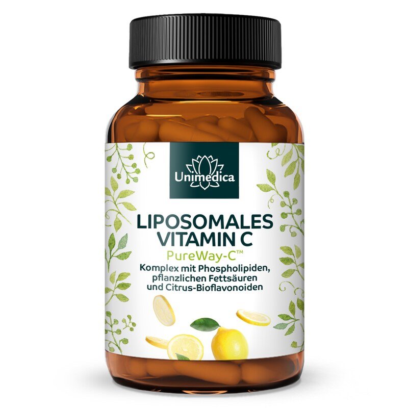 Liposomales Vitamin C - PureWay-C™ - 500 mg Vitamin C pro Tagesdosis (1 Kapsel) - 100 Kapseln - von Unimedica