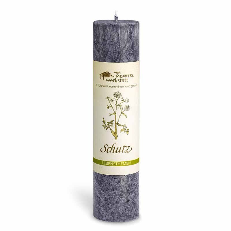 Heilkräuter Kerze Schutz - Allgäu Kräuterwerkstatt