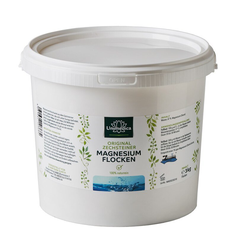 Magnesiumflocken - Original Zechsteiner - 3 kg - von Unimedica