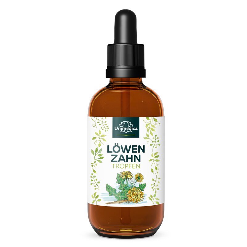 Löwenzahnextrakt-Tropfen - 100 ml - Löwenzahnwurzel- & Blattextrakt - von Unimedica