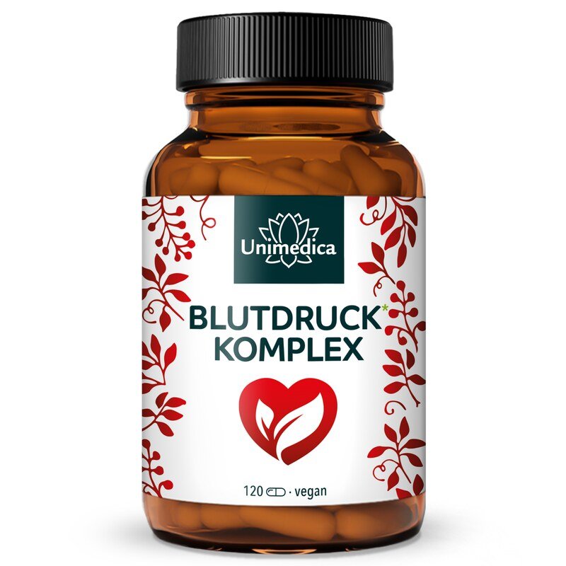 Blutdruck* Komplex - hochdosiert - 120 Kapseln - von Unimedica