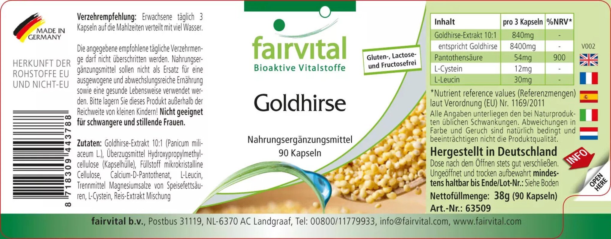 Goldhirse - 90 Kapseln