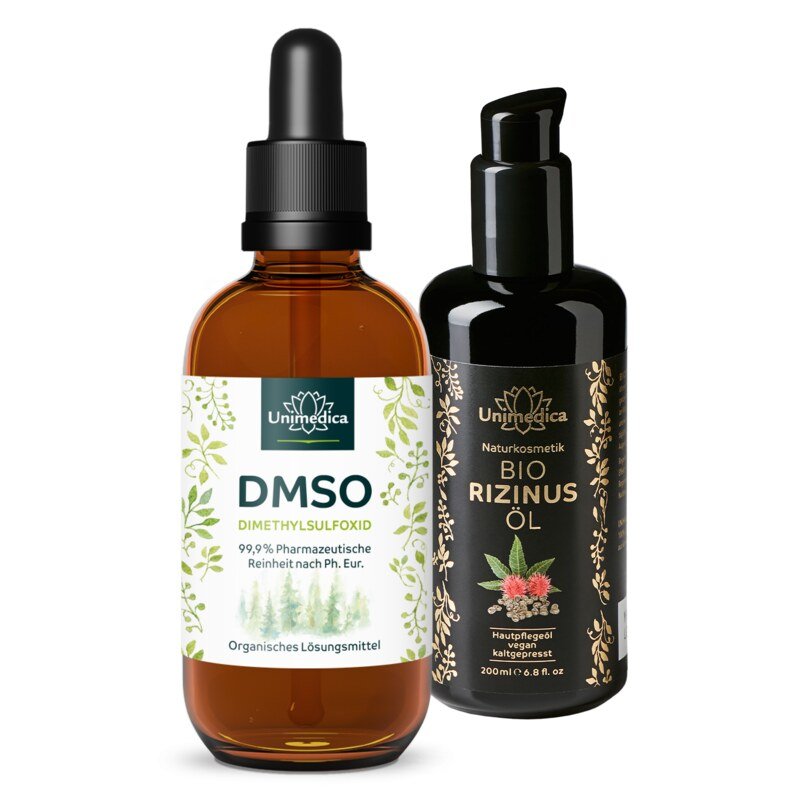 2er-Sparset: DMSO - Bio Rizinusöl - von Unimedica