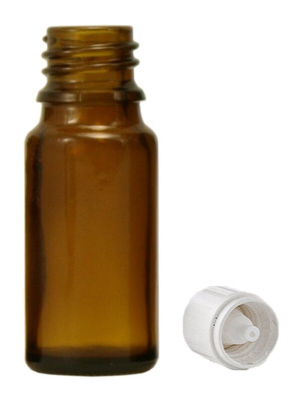Braunglasfläschchen 20 ml ohne Verschluss und Tropfer - 20 Stück