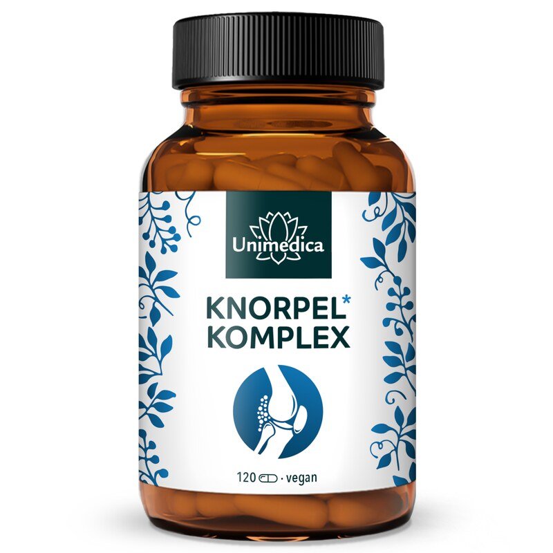 Knorpel* Komplex - mit MSM + Weihrauch + Hyaluron + Bor + Vitaminen - 120 Kapseln - von Unimedica