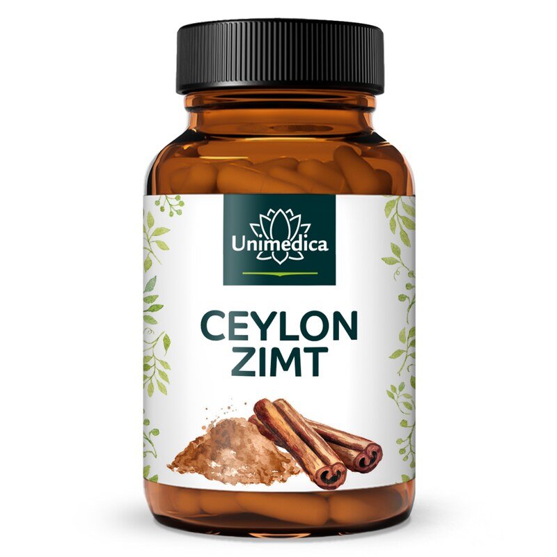 Ceylon Zimt Extrakt 10:1 - 190 mg pro Tagesdosis (1 Kapsel) - 120 Kapseln - von Unimedica