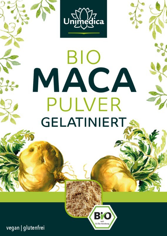 Bio Maca Pulver - gelatiniert - 300 g - von Unimedica