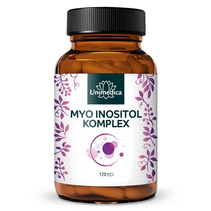 Myo Inositol Komplex - mit Folsäure und Vitamin B6 - 120 Kapseln - von Unimedica