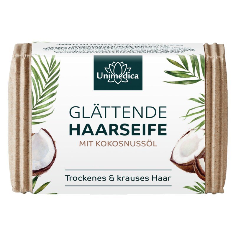 4er-Sparset: Haarseifen - ayurvedisch, mild, glättend, grün - 4 x 100 g - von Unimedica