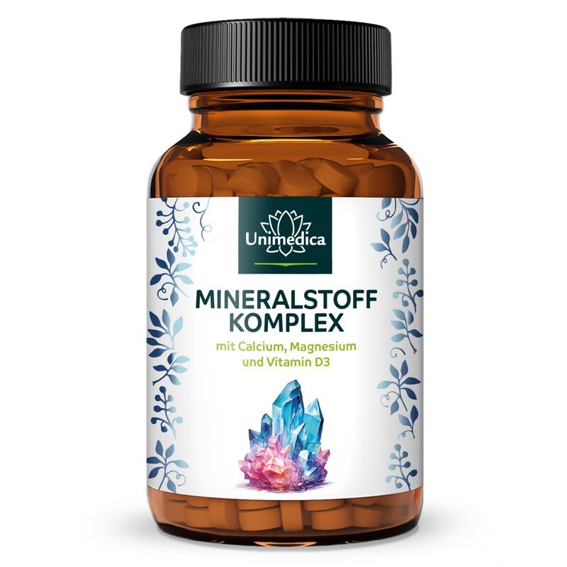 Mineralstoff Komplex - mit Calcium, Magnesium und Vitamin D3 - 400 Tabletten - von Unimedica