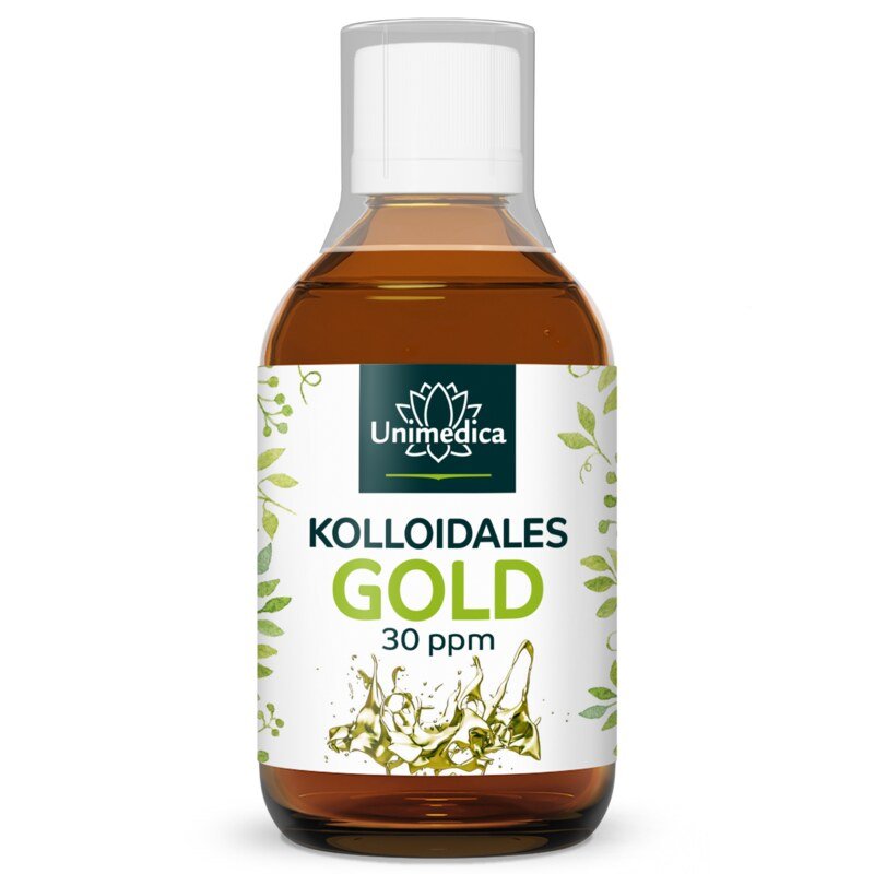 Kolloidales Gold - 30 ppm - 200 ml - von Unimedica