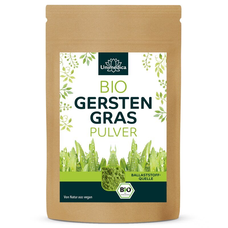 Bio Gerstengras Pulver - 250 g - aus Deutschland - von Unimedica