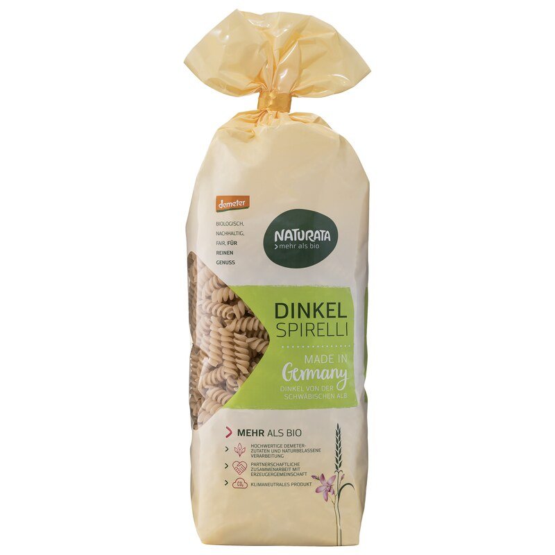 Dinkel Spirelli hell demeter-bio - Naturata - 500 g