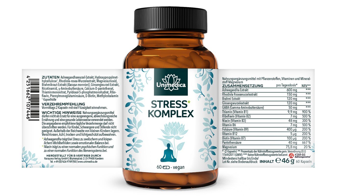 2er-Sparset: Stress* Komplex - 2 x 60 Kapseln - von Unimedica