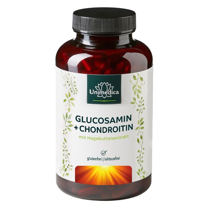 Glucosamin + Chondroitin - hochdosiert - 180 Kapseln - von Unimedica