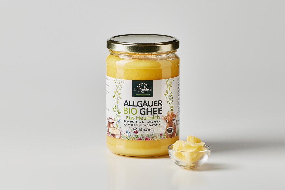 Bio Ghee - Heumilch aus dem Allgäu - aus Grasfütterung und Weidehaltung - 500 g - von Unimedica