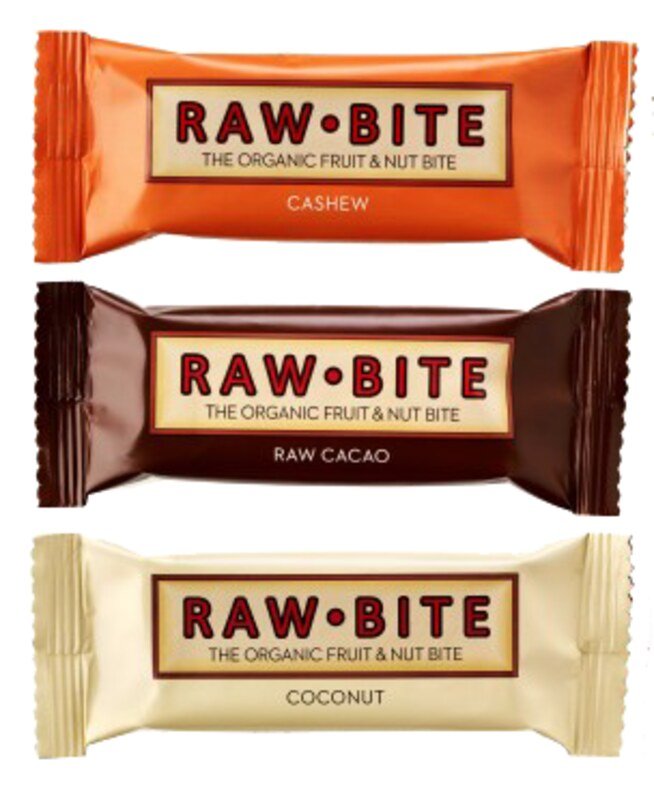 Raw Bite Riegel Bio - 3 Sorten-Mix nussig