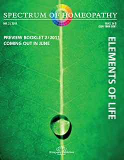 Spectrum of Homeopathy 2011-2, Elements of Life