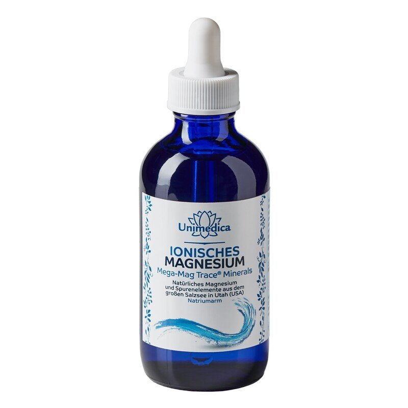 Magnesium ionische Tropfen von Mega Mag Trace ® Minerals aus dem großen Utah-Salzsee - 118 ml - von Unimedica