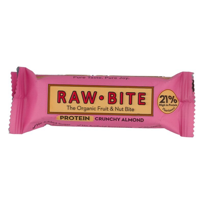 Raw Bite Riegel Bio - Protein Crunchy Almond - 45 g